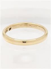 14K 2.4g 2.5mm Solid Yellow Gold Wedding Band Traditional Minimal Ring Size-6.5